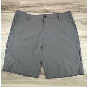Banana Republic Men's 40 Grey Comfort Flat Front Shorts Tech Stretch Golf 9.5"